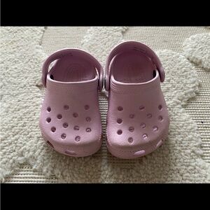 Purple baby girls infant crocs